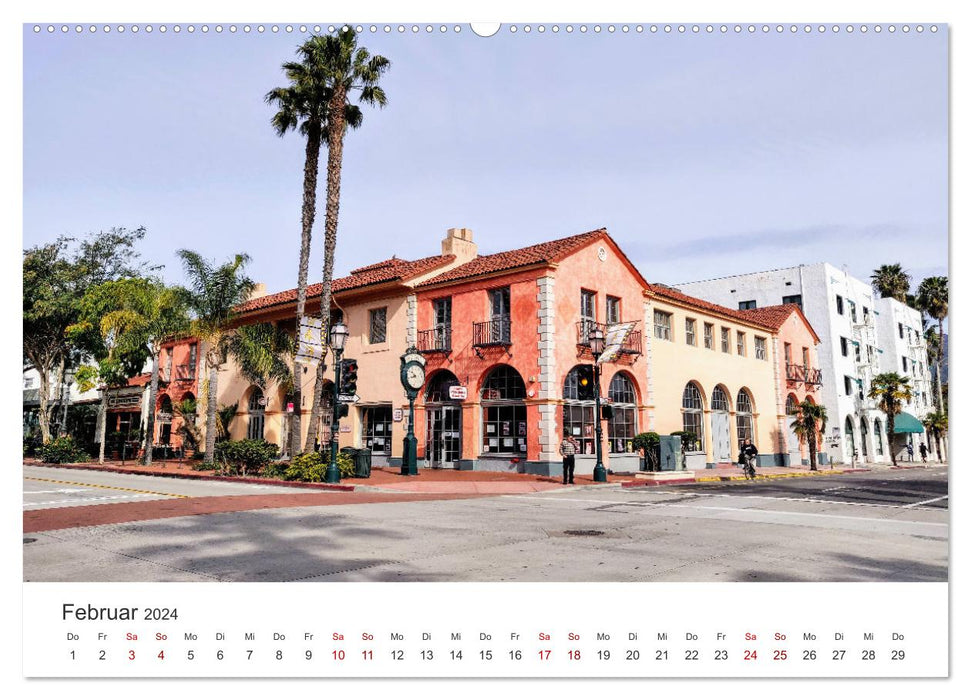 Santa Barbara – La ville californienne au bord du Pacifique. (Calendrier mural CALVENDO Premium 2024) 