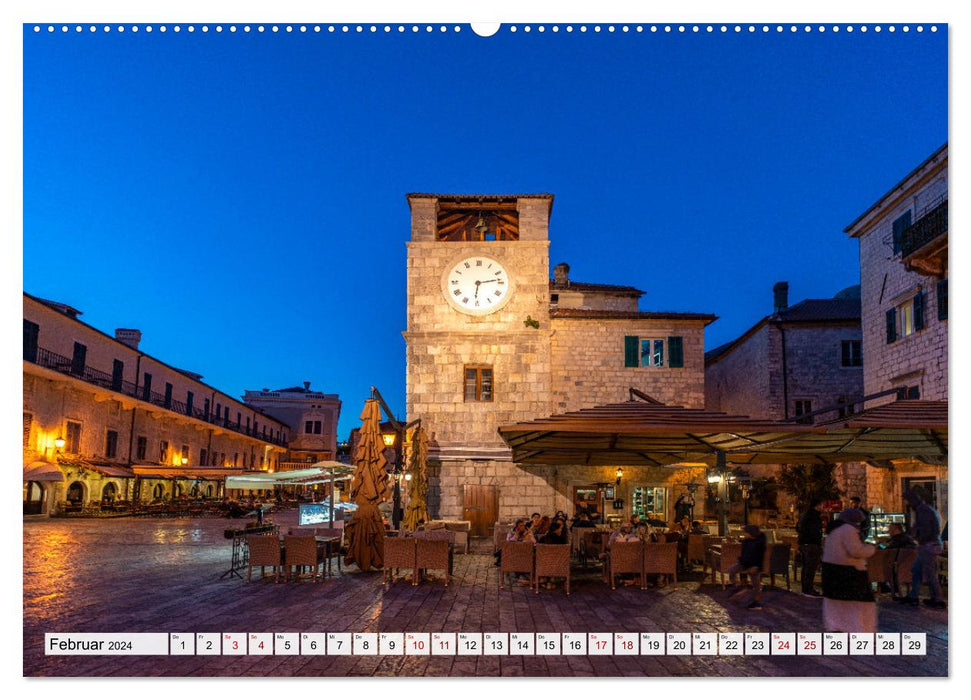 Patrimoine mondial - Les Baies de Kotor (Calvendo Premium Wall Calendar 2024) 