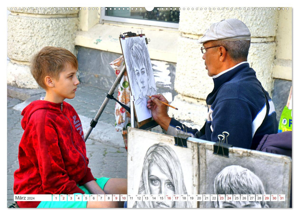 Faces of Tatarstan - Encounters in Kazan (CALVENDO Premium Wall Calendar 2024) 