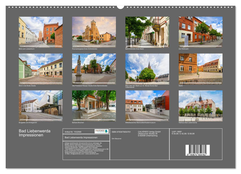 Impressions Bad Liebenwerda (calendrier mural CALVENDO 2024) 