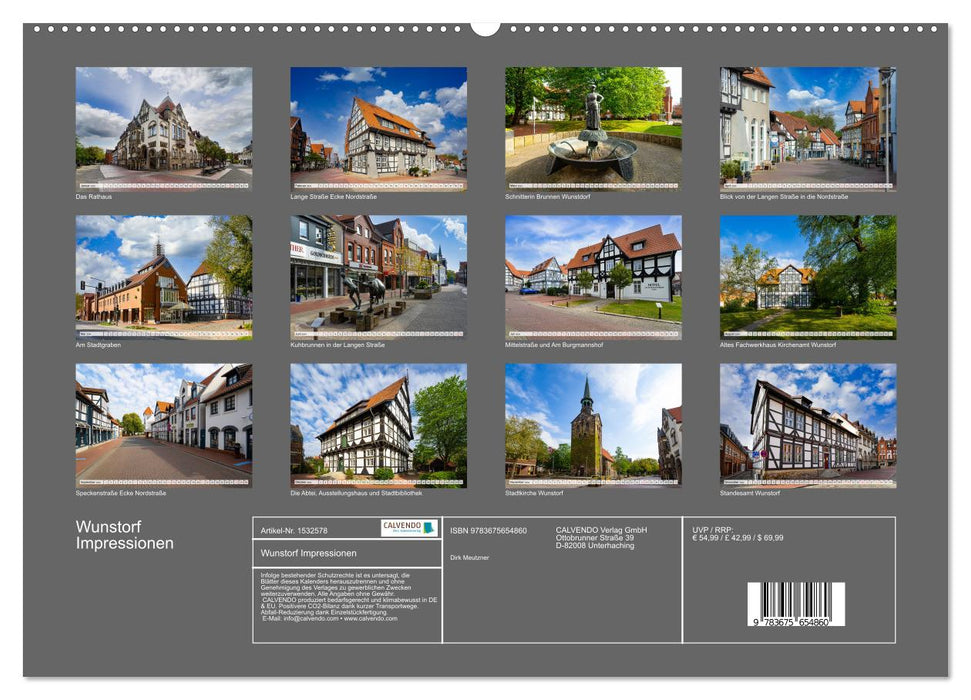 Wunstorf impressions (CALVENDO wall calendar 2024) 