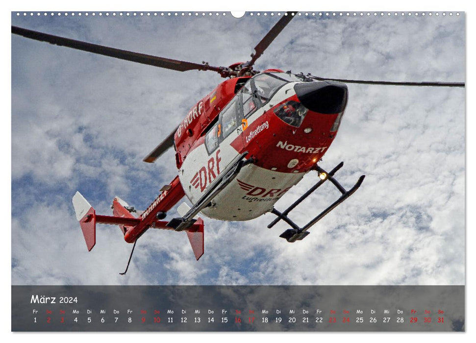 Der Rettungsdienst (CALVENDO Premium Wandkalender 2024)