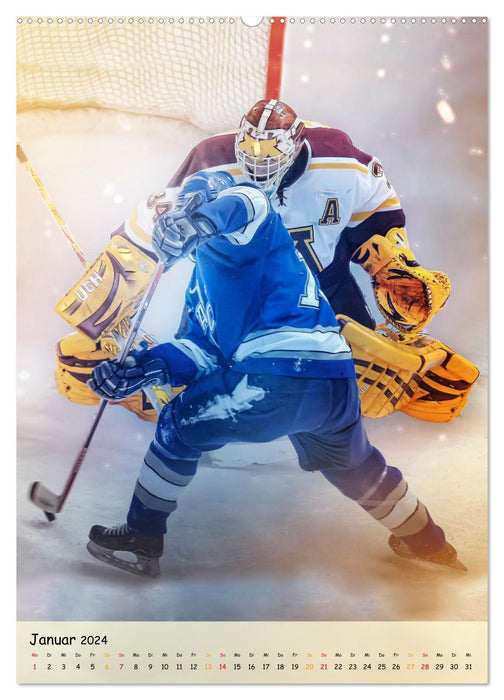 Ice Hockey Passion (CALVENDO Premium Wall Calendar 2024) 