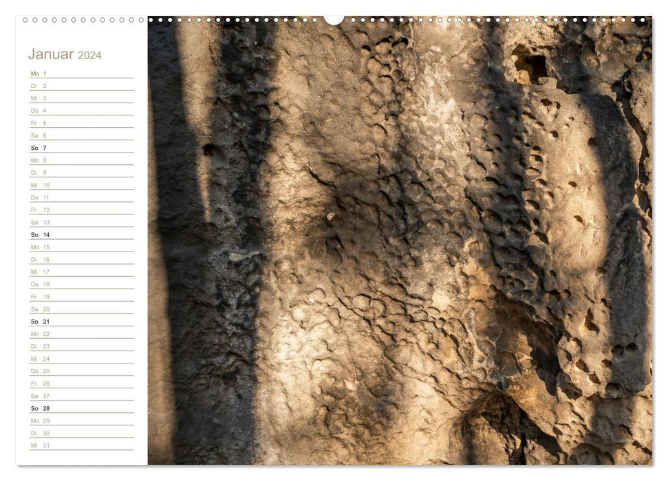 Natural works of art - structural worlds (CALVENDO Premium Wall Calendar 2024) 