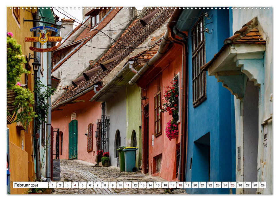 Medieval Cities of Romania (CALVENDO Premium Wall Calendar 2024) 