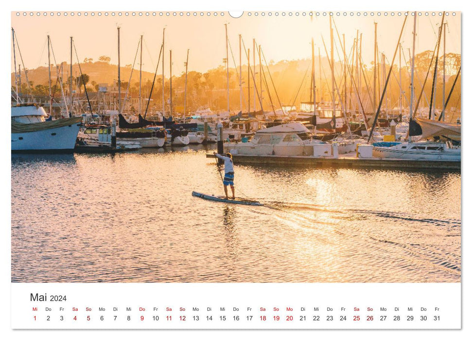 Santa Barbara - Die kalifornische Stadt am Pazifik. (CALVENDO Wandkalender 2024)