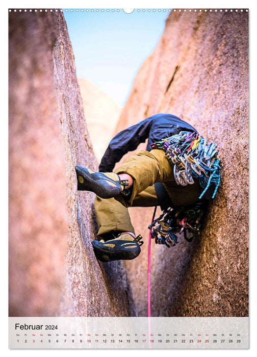 Extreme climbing on rock and ice (CALVENDO Premium Wall Calendar 2024) 