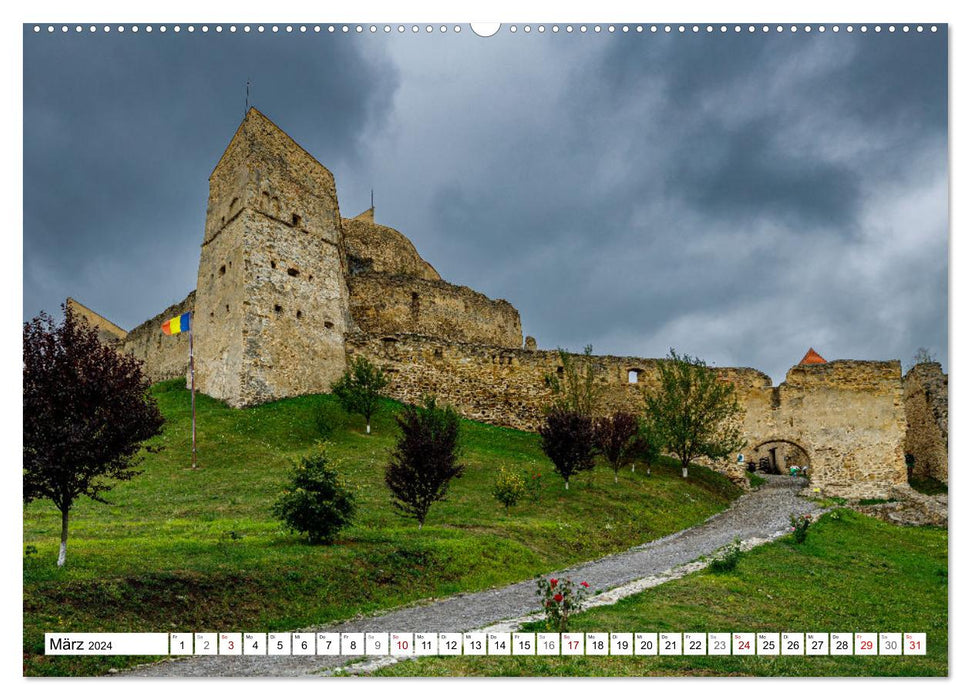Rumäniens berühmte Burgen (CALVENDO Premium Wandkalender 2024)