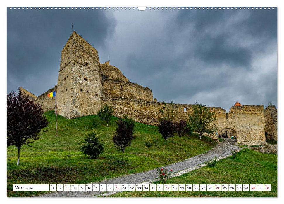 Romania's famous castles (CALVENDO Premium Wall Calendar 2024) 