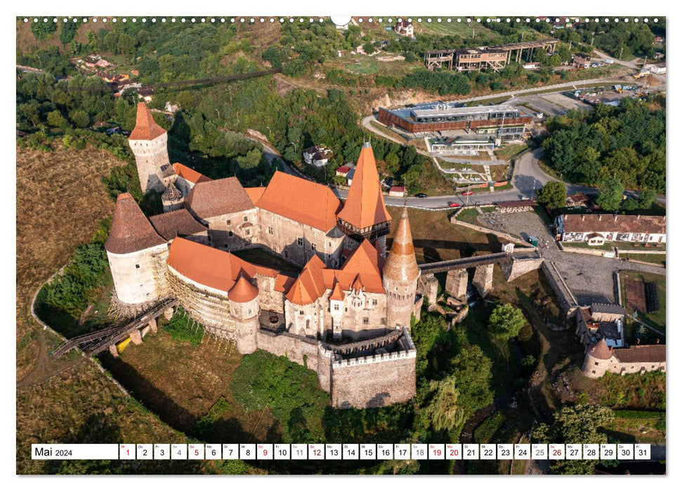 Rumäniens berühmte Burgen (CALVENDO Premium Wandkalender 2024)