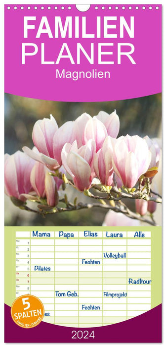 Magnolia Printemps (Agenda familial CALVENDO 2024) 