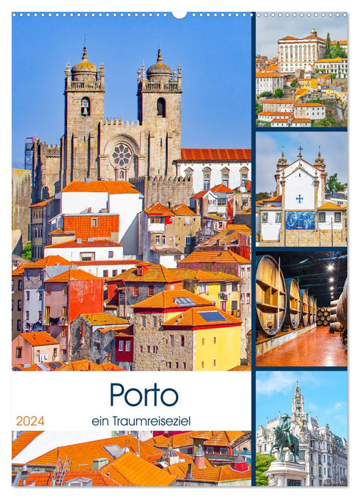 Porto - une destination de voyage de rêve (calendrier mural CALVENDO 2024) 