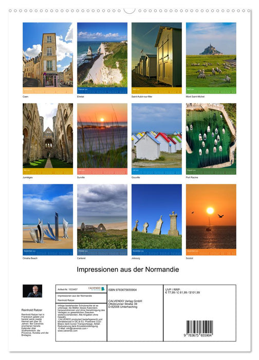 Impressions from Normandy (CALVENDO Premium Wall Calendar 2024) 