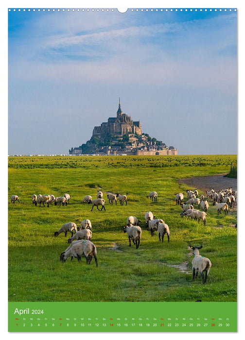 Impressionen aus der Normandie (CALVENDO Premium Wandkalender 2024)