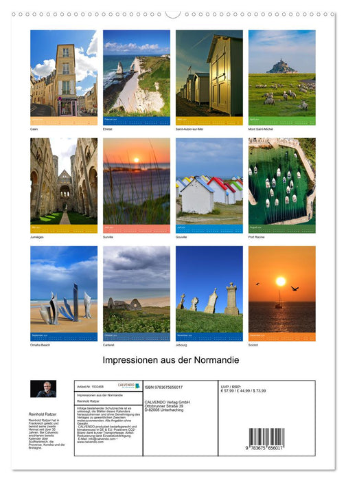 Impressionen aus der Normandie (CALVENDO Wandkalender 2024)