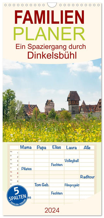 Une promenade à Dinkelsbühl (agenda familial CALVENDO 2024) 
