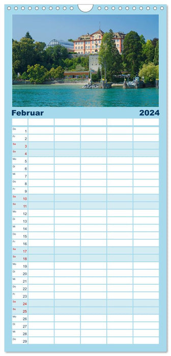 Bodensee - Traumlandschaften am Wasser (CALVENDO Familienplaner 2024)