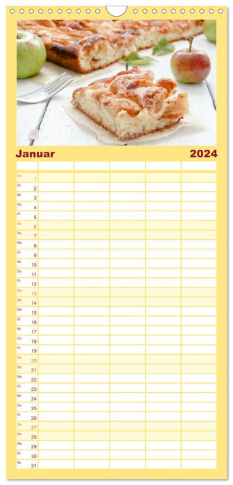 Gâteau en feuille (Agenda familial CALVENDO 2024) 