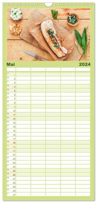 Köstlicher Bärlauch (CALVENDO Familienplaner 2024)