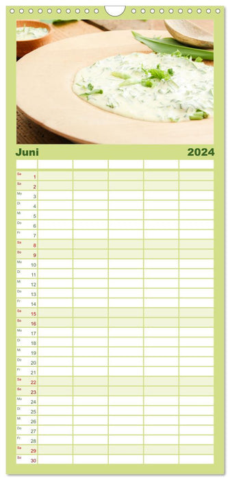 Köstlicher Bärlauch (CALVENDO Familienplaner 2024)
