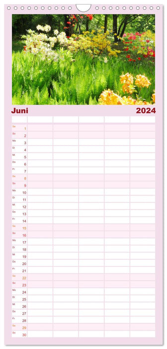 Il fleurit au printemps (Agenda familial CALVENDO 2024) 