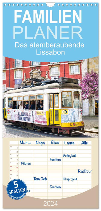 Das atemberaubende Lissabon (CALVENDO Familienplaner 2024)