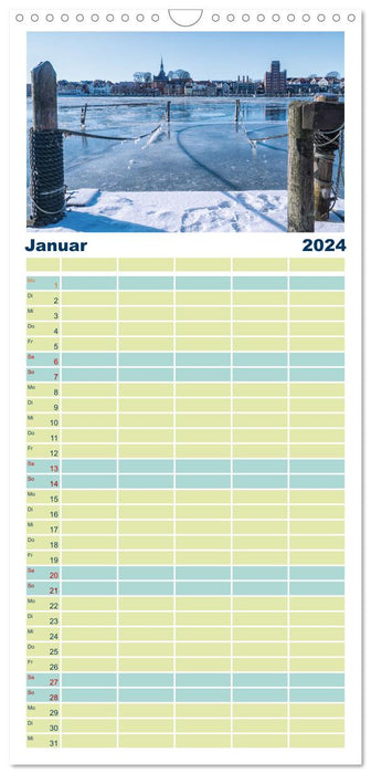 Fjord de la mer Baltique Schlei (Agenda familial CALVENDO 2024) 