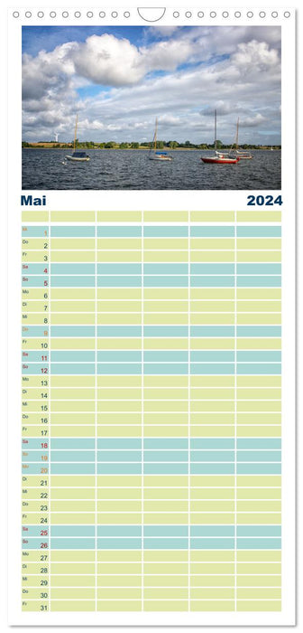 Fjord de la mer Baltique Schlei (Agenda familial CALVENDO 2024) 