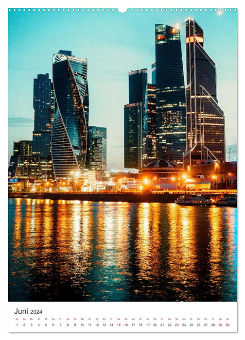 Moscow - Between Oka and Volga. (CALVENDO Premium Wall Calendar 2024) 