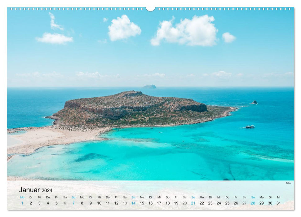 Crete - The highlights of the island (CALVENDO Premium Wall Calendar 2024) 