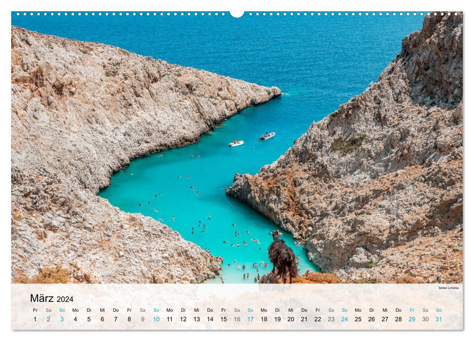 Kreta - Die Highlights der Insel (CALVENDO Premium Wandkalender 2024)