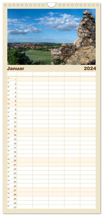 Un voyage dans le Harz (Agenda familial CALVENDO 2024) 