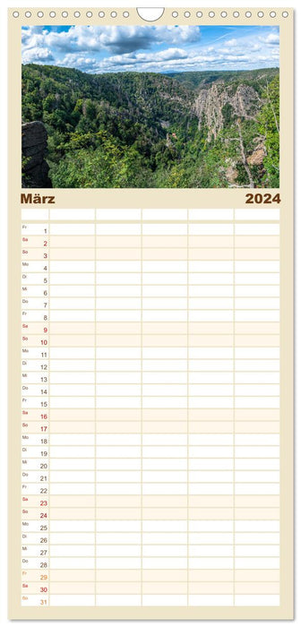 Un voyage dans le Harz (Agenda familial CALVENDO 2024) 