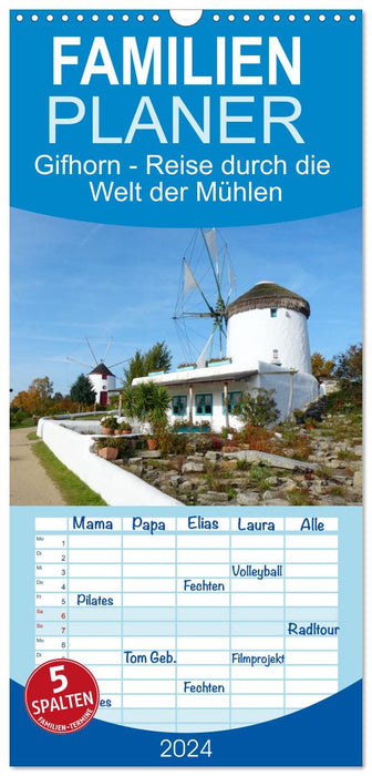 Gifhorn - Petit voyage à travers le monde des moulins (Planificateur familial CALVENDO 2024) 