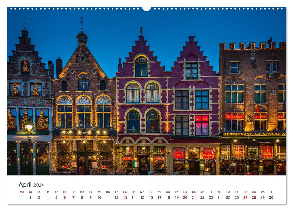 Belgium - Enchanting nature and impressive cities. (CALVENDO Premium Wall Calendar 2024) 