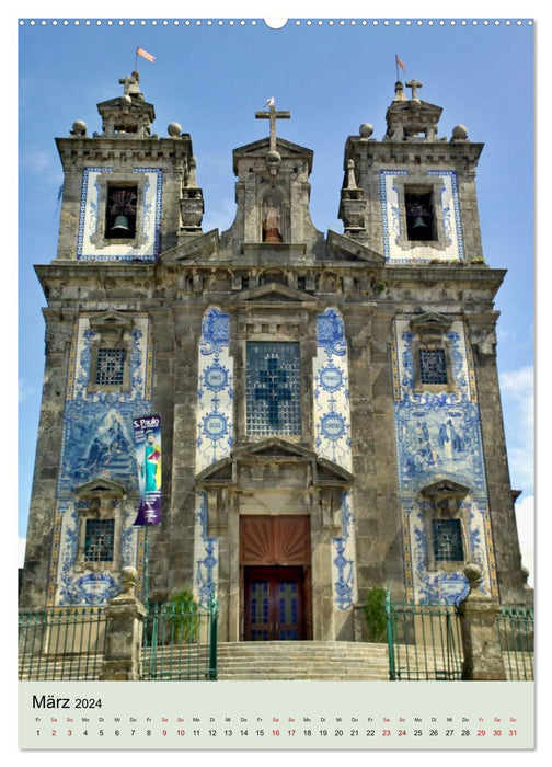 Églises au Portugal (calendrier mural CALVENDO 2024) 