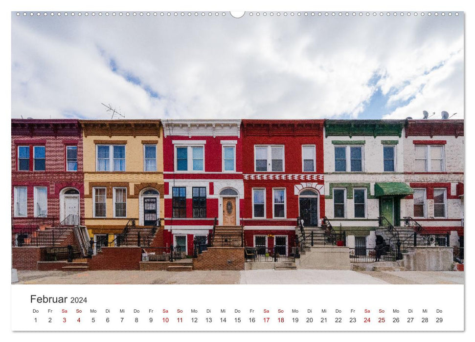 Brooklyn - A unique borough in New York. (CALVENDO Premium Wall Calendar 2024) 