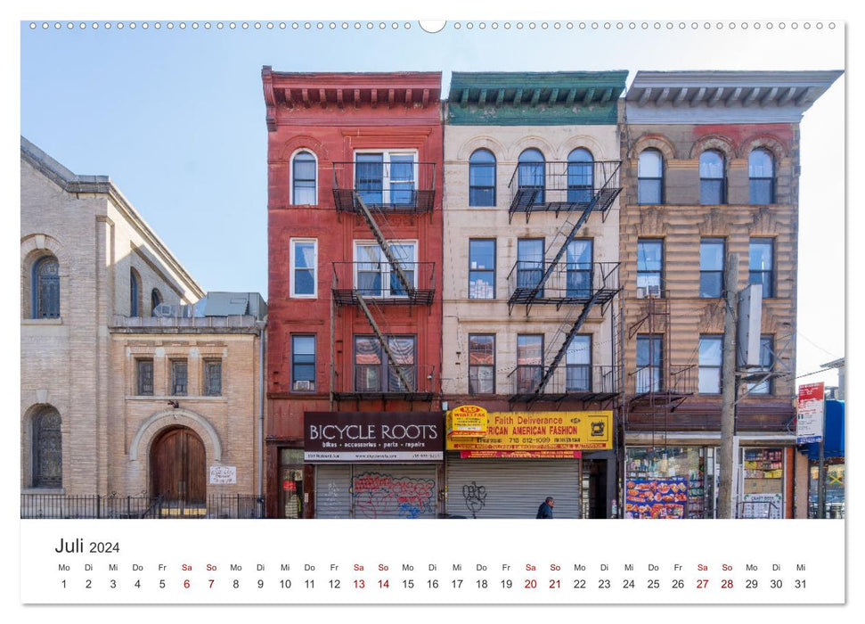 Brooklyn - A unique borough in New York. (CALVENDO Premium Wall Calendar 2024) 