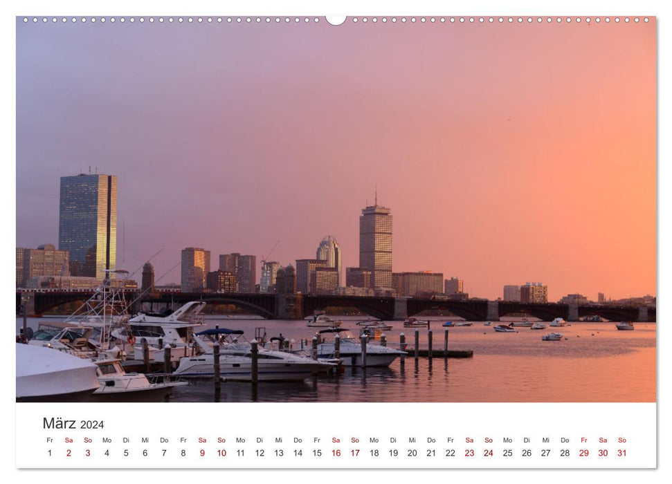 Boston - The Hub of the Universe (CALVENDO Premium Wandkalender 2024)