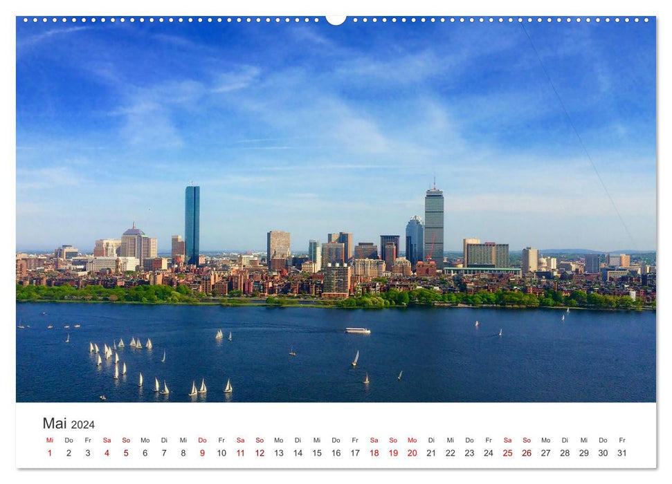Boston - The Hub of the Universe (CALVENDO Premium Wandkalender 2024)