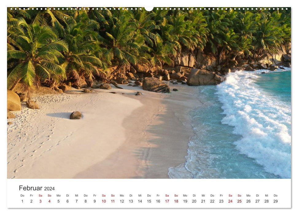 In thoughts on the Seychelles (CALVENDO wall calendar 2024) 