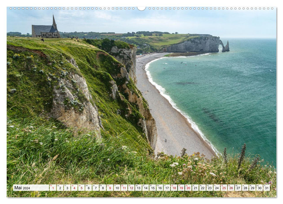 Etretat, Fécamp et la Côte d'Albâtre (Calendrier mural CALVENDO 2024) 