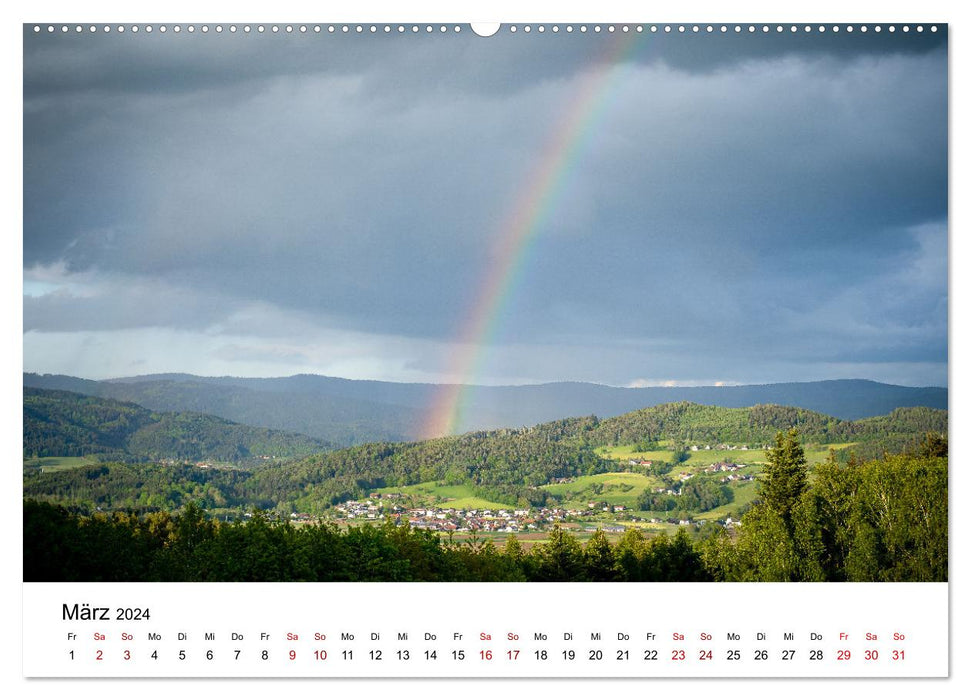 Natur Bayerischer Wald (CALVENDO Premium Wandkalender 2024)