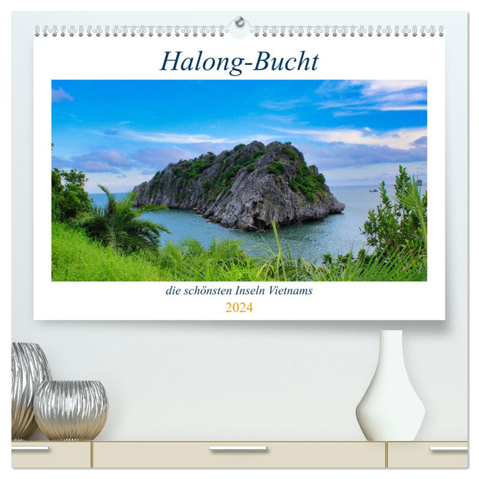 Halong Bay - the most beautiful islands in Vietnam (CALVENDO Premium Wall Calendar 2024) 