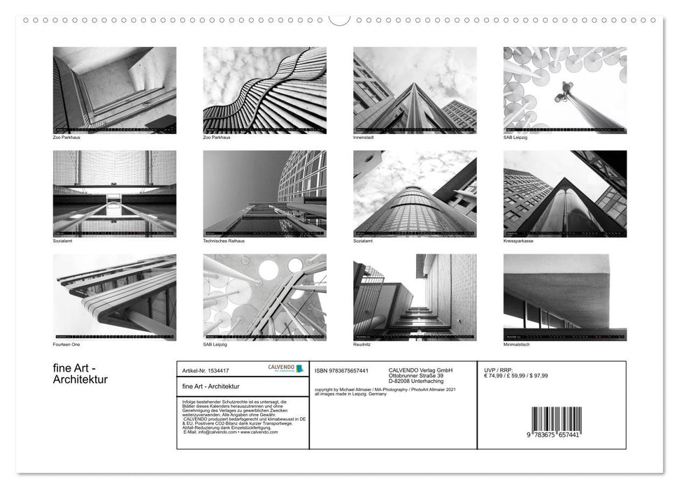 fine art - architecture (CALVENDO wall calendar 2024) 