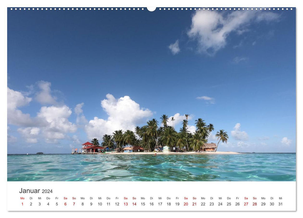 Panama - Where the Atlantic and Pacific meet. (CALVENDO Premium Wall Calendar 2024) 