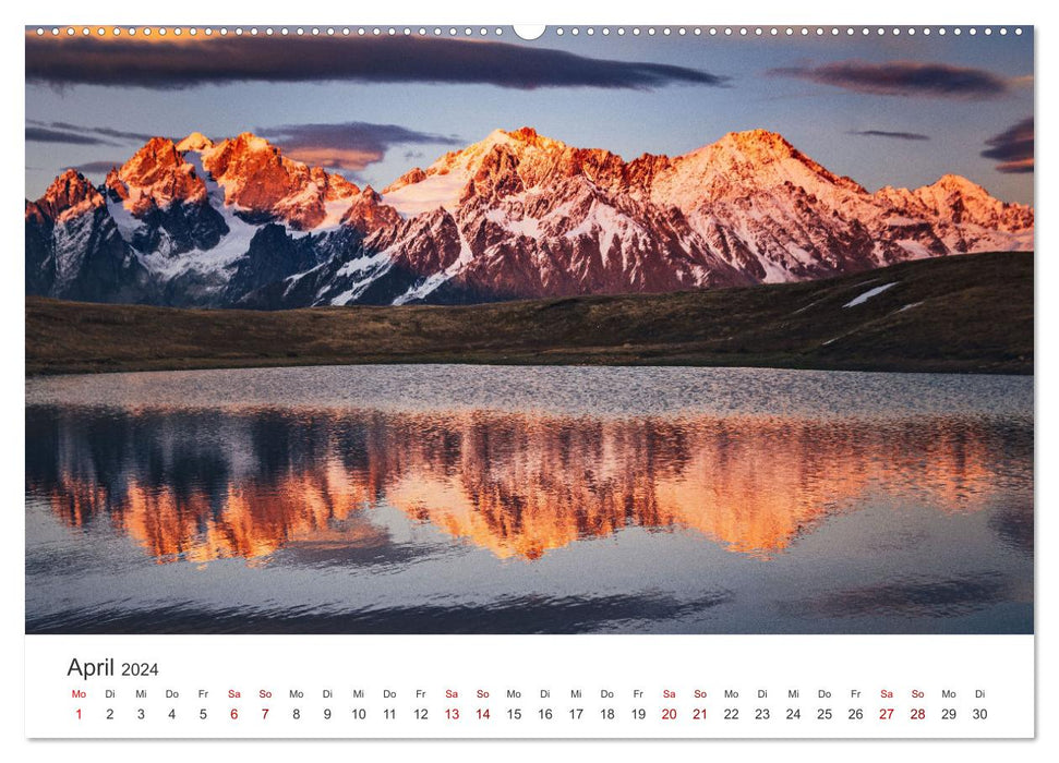 Caucase – Une admirable haute chaîne de montagnes. (Calendrier mural CALVENDO Premium 2024) 