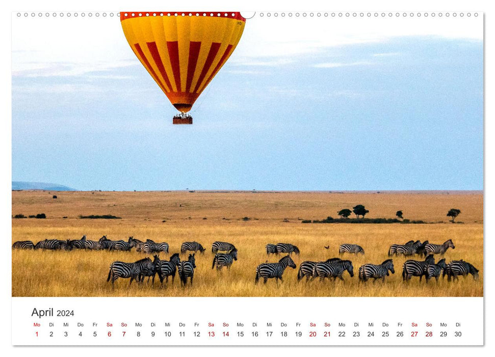 Kenya - Un safari à travers une nature intacte. (Calendrier mural CALVENDO 2024) 