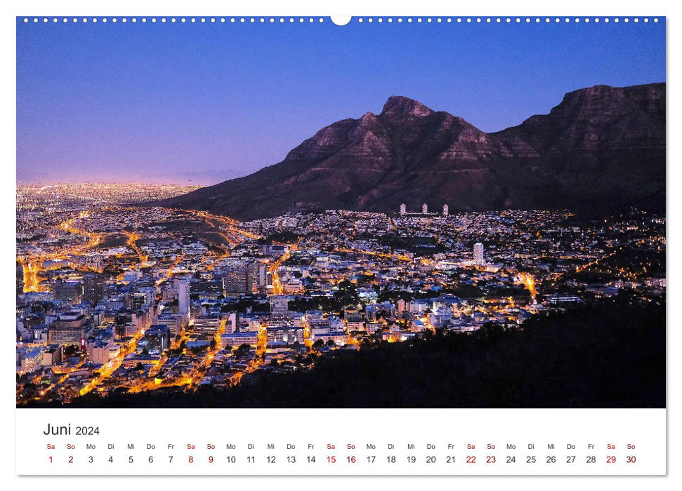 Cape Town - La ville enchanteresse du Cap de Bonne-Espérance. (Calendrier mural CALVENDO Premium 2024) 