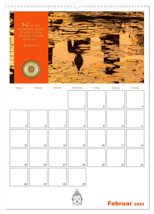 Buddhas Zitate und Weisheiten (CALVENDO Premium Wandkalender 2024)